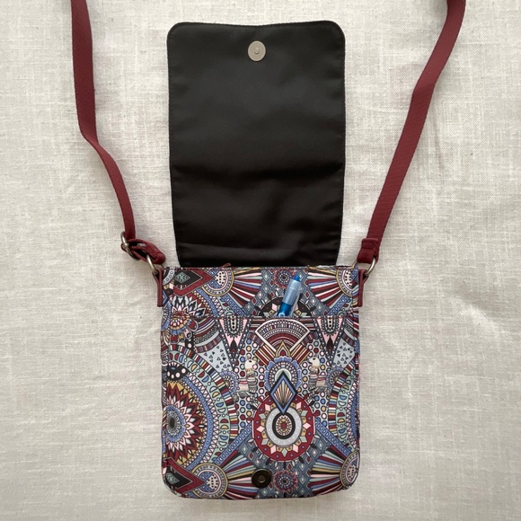 Sakroots Sak On The Go Small Messenger Travel Crossbody Graphic Print NWOT - Picture 5 of 16
